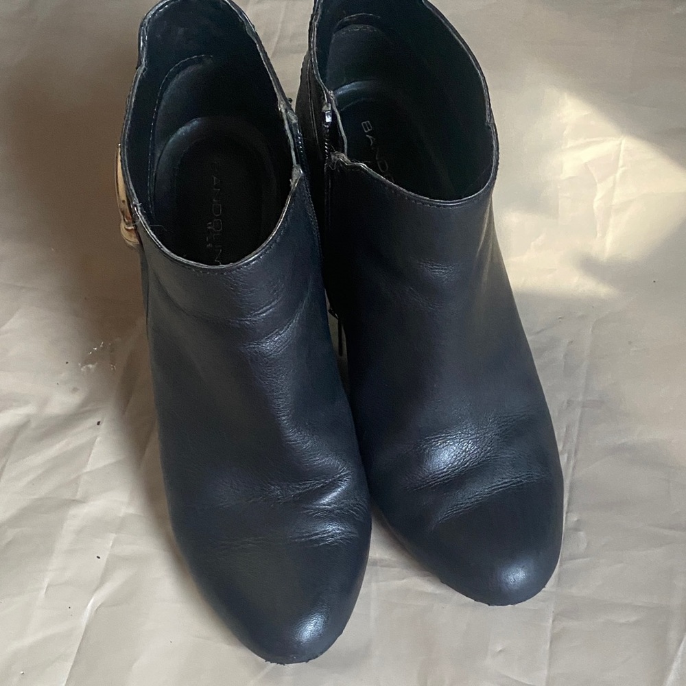 Genuine Leather Bandolino Black Ankle Boots